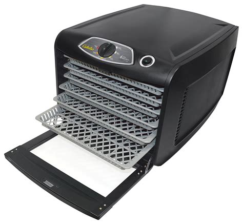This dehydrator, which is popular for apartment and RV living, is equipped with 5 trays. . Cabelas dehydrator